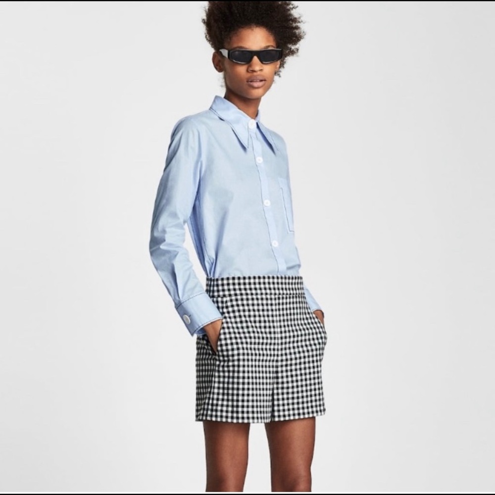 NEW ZARA gingham shorts